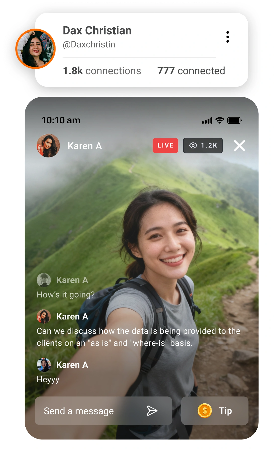 EarnOn content creator live streaming